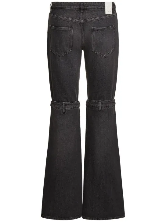 Coperni   Straight open-knee cotton denim jeans 