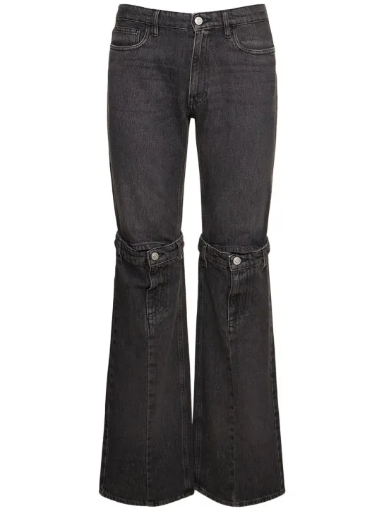 Coperni   Straight open-knee cotton denim jeans 