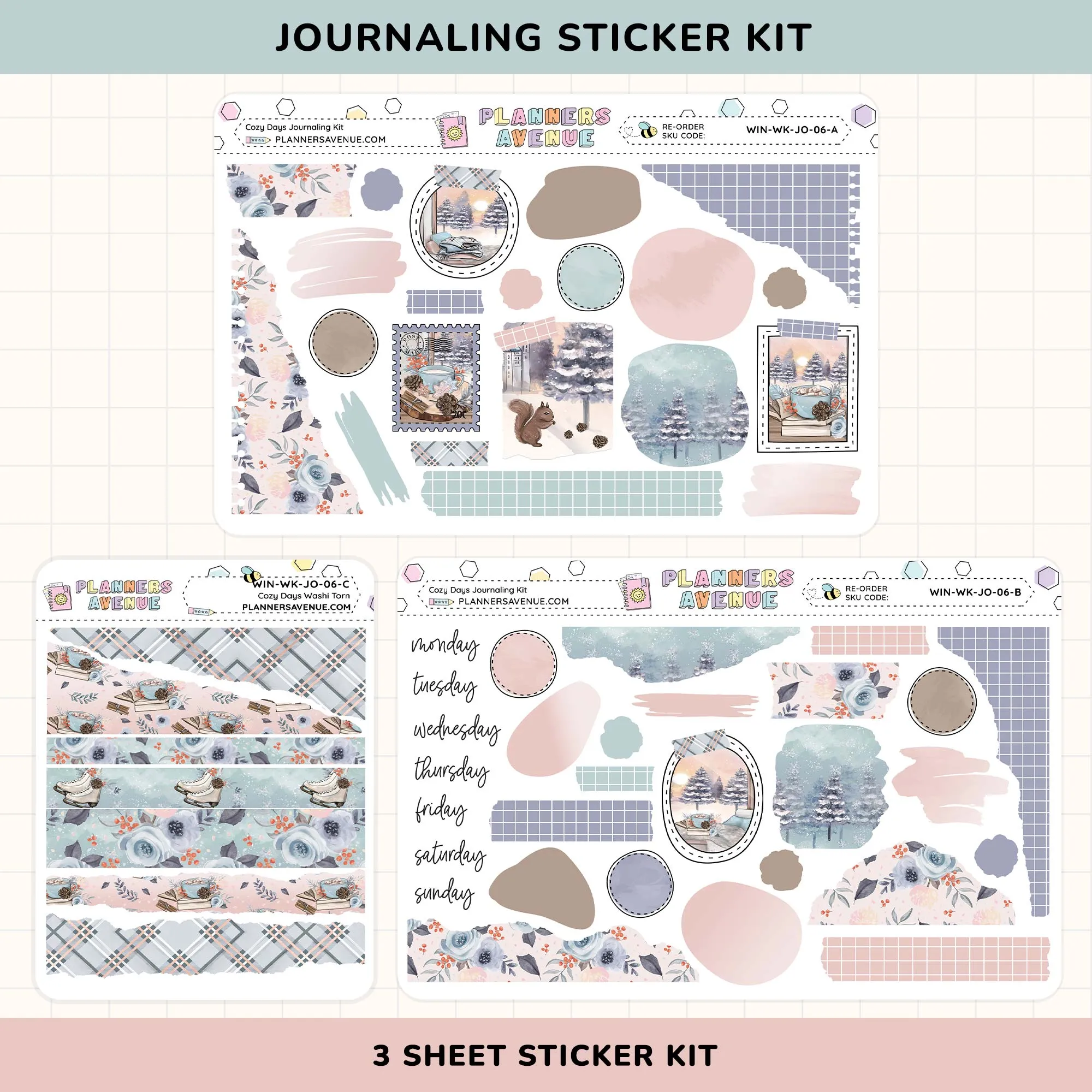 Cozy Days Journaling Sticker Kit