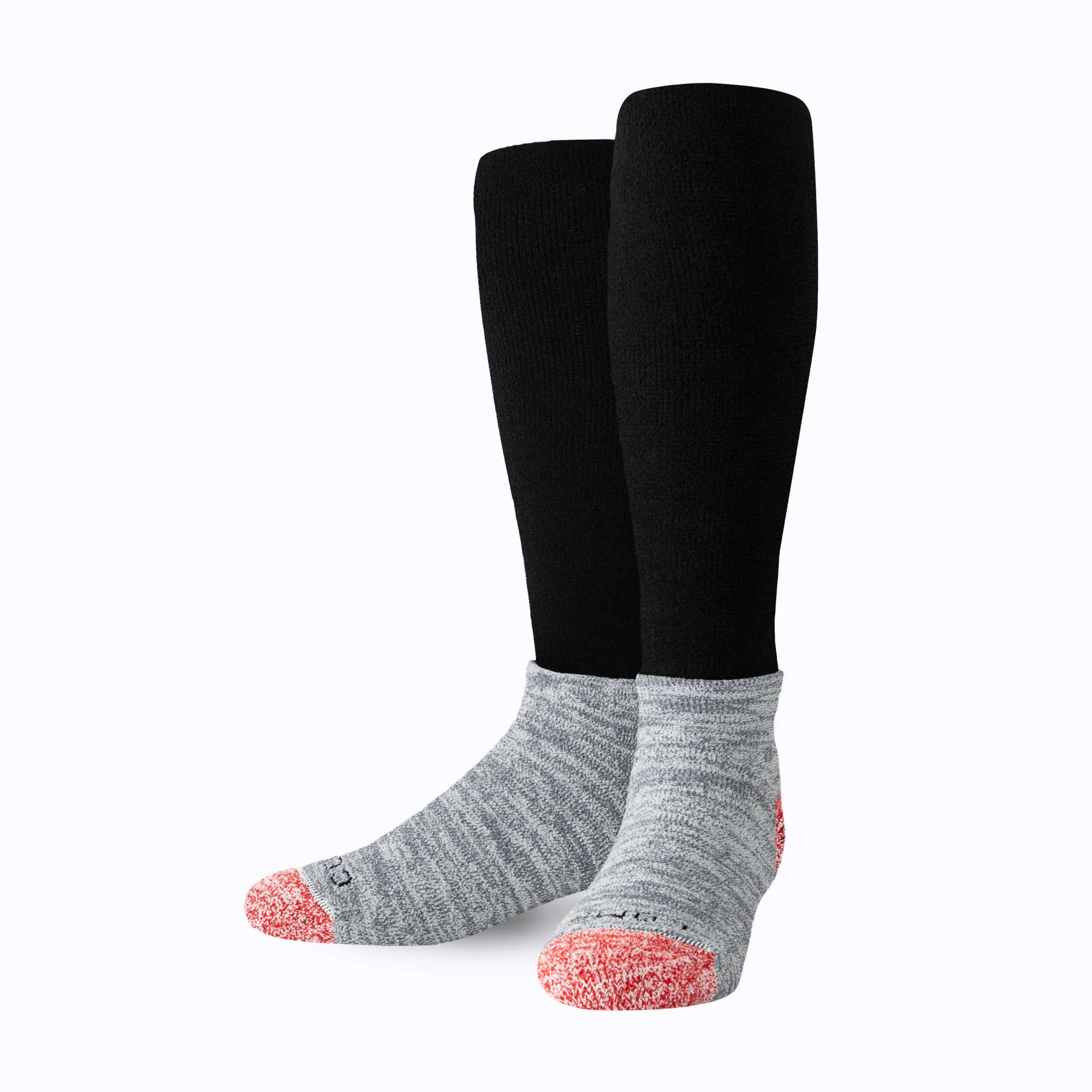 CozyGrip Compression Slipper Socks – Black