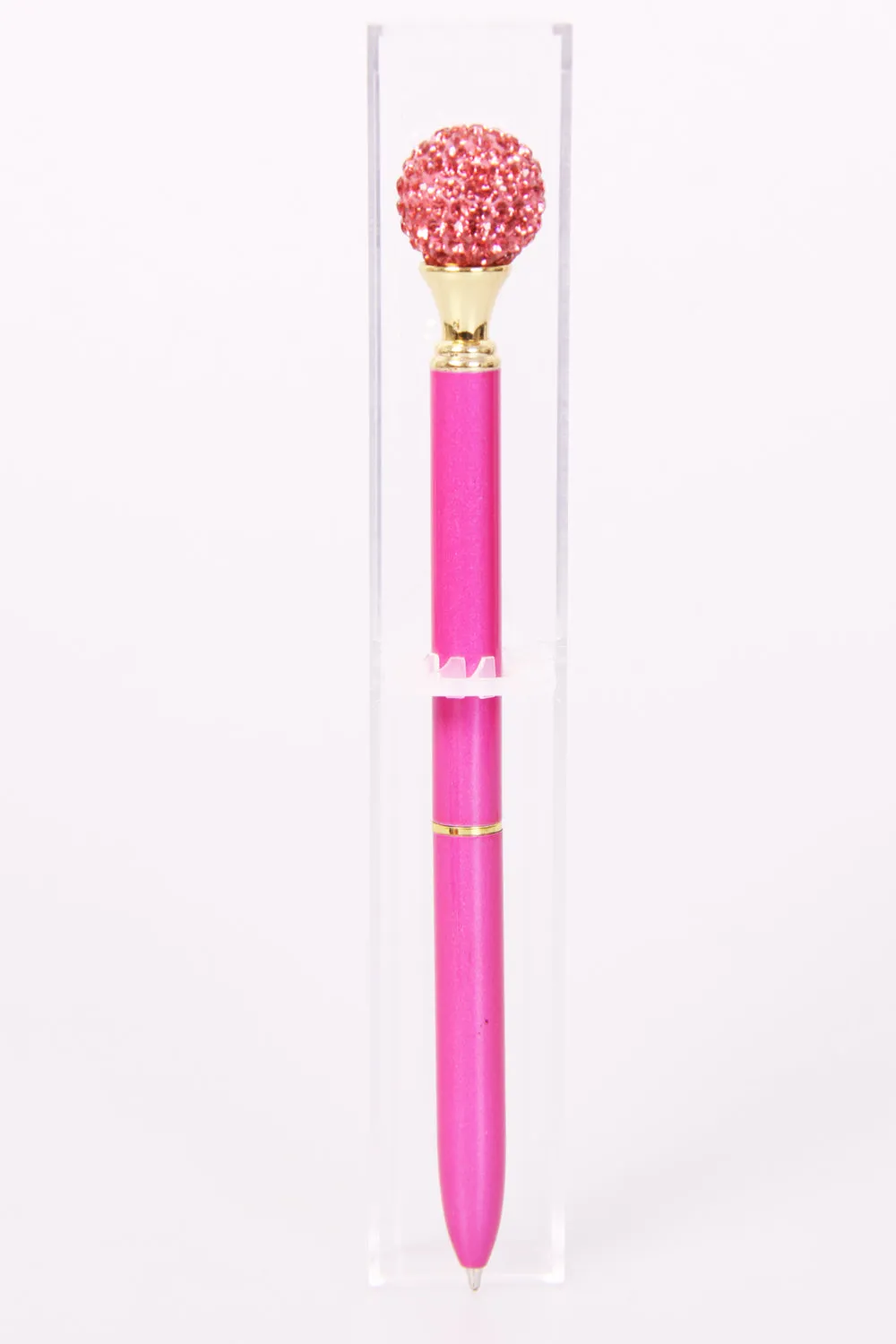 Crystal Diamante Round Disco Ball Pen