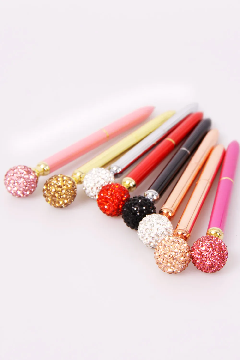 Crystal Diamante Round Disco Ball Pen