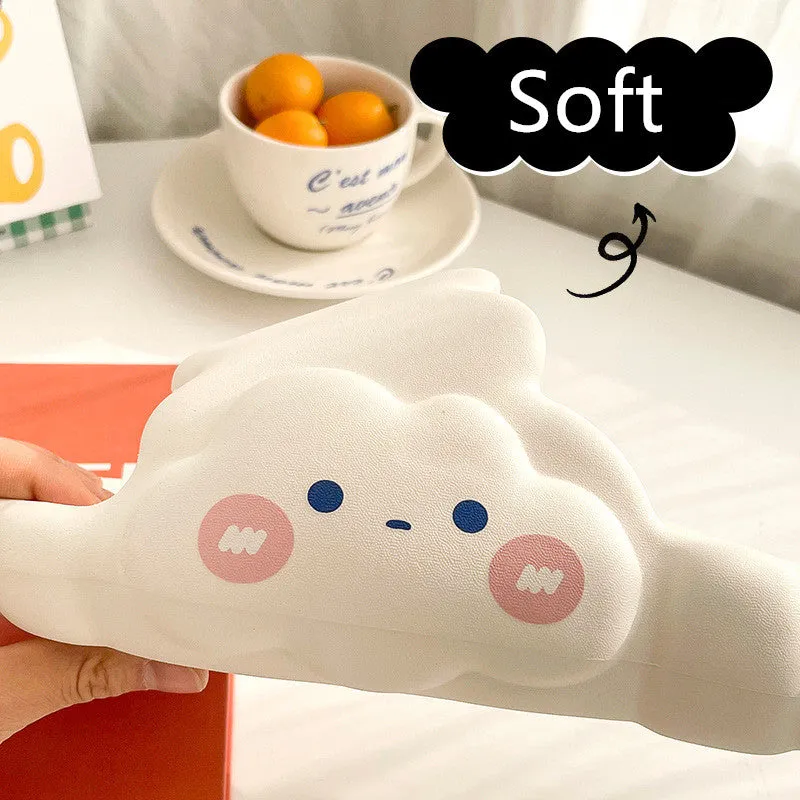 Cute Cloud Summer Girl Heart Home Non-Slip Cloudy Thickened Soft-Soled Slippers, Resistant Thick Soled Bath Household Super Soft Slippers