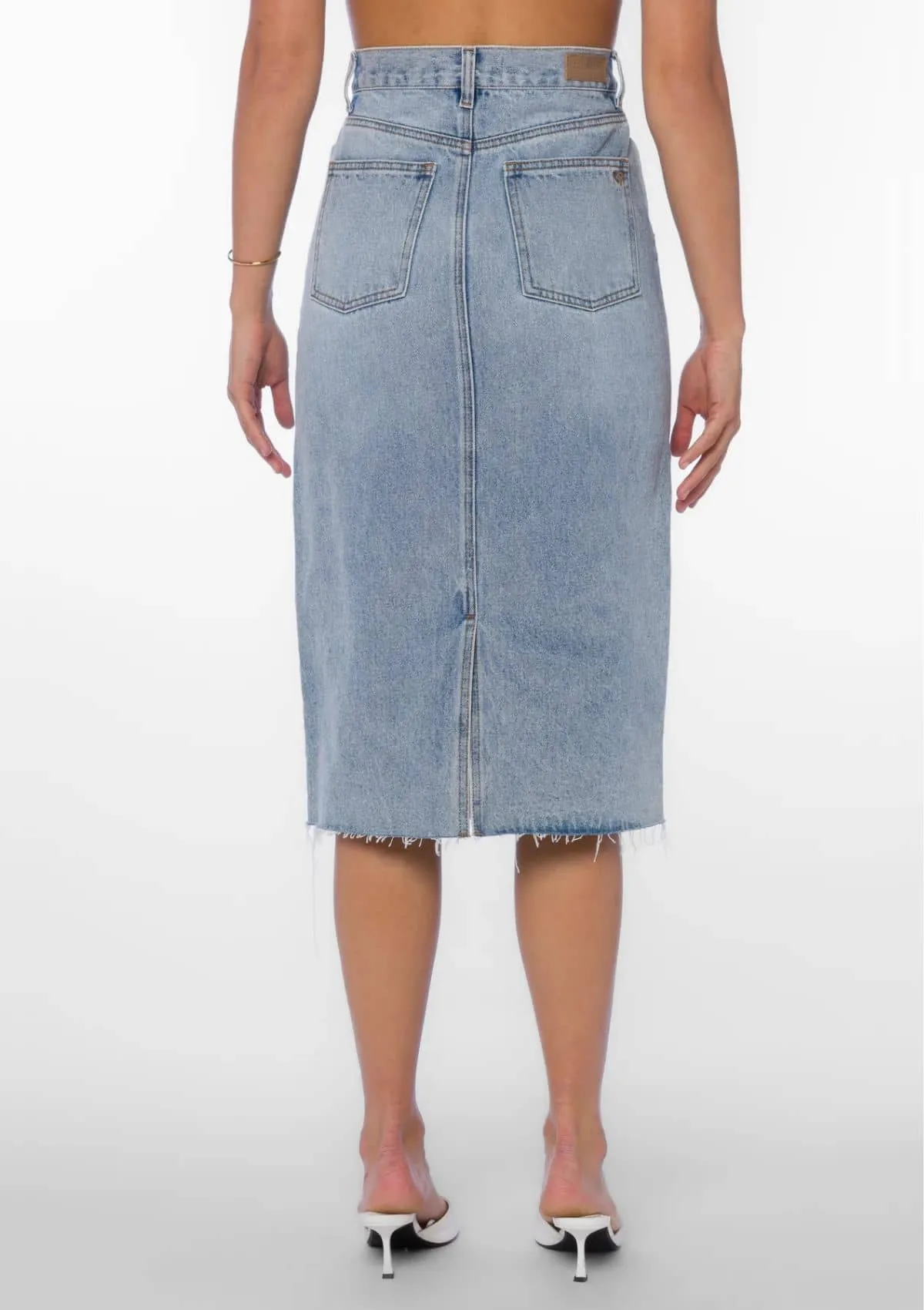 Danica 5-Pocket Vintage Blue Denim Skirt