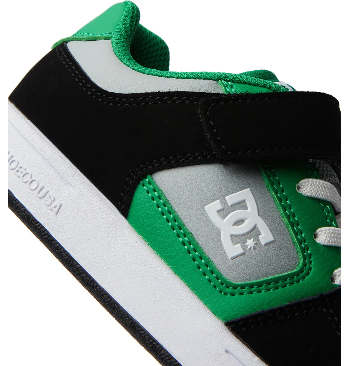 DC Shoes Kids Manteca 4 V Skateboarding Trainers Hook and Loop Skate Shoes