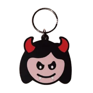 Devil Girl - Rubber Key Chain