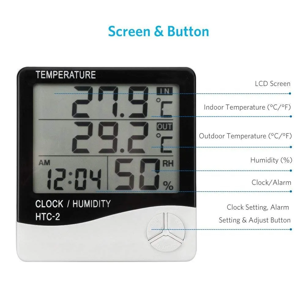 Digital Hygrometer Indoor Thermometer