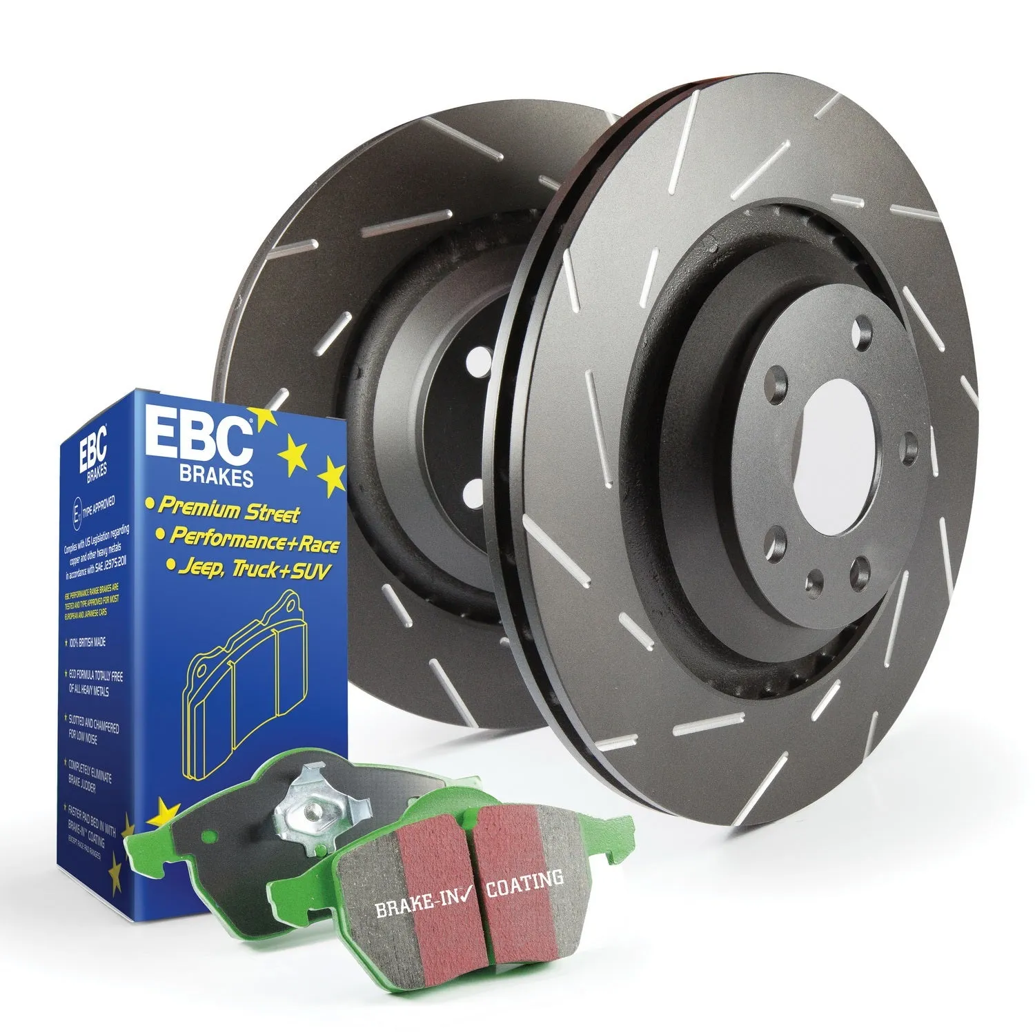 EBC Brakes S2KF1239 S2 Kits Greenstuff 2000 and USR Rotors