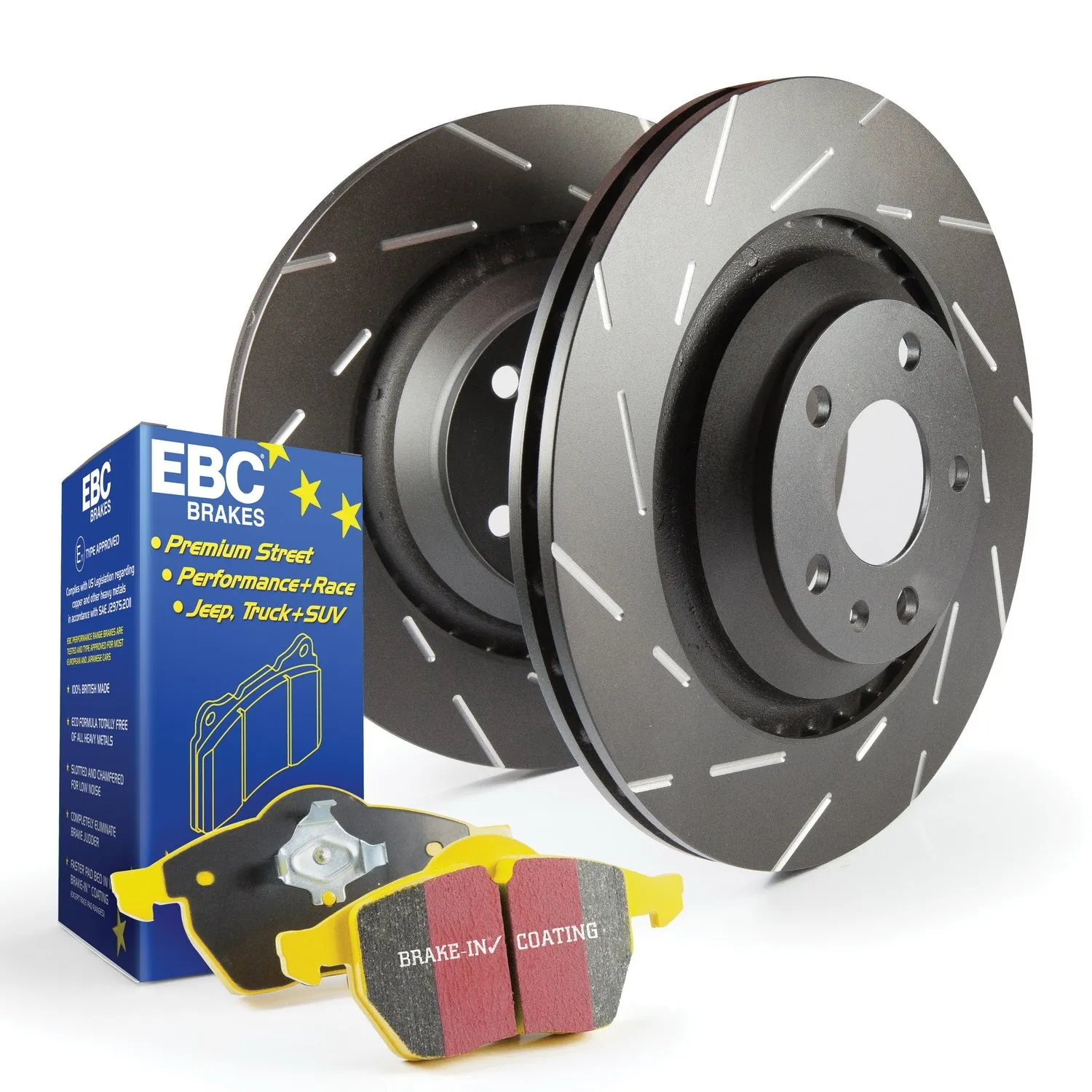 EBC Brakes S9KF1090 S9 Kits Yellowstuff and USR Rotors