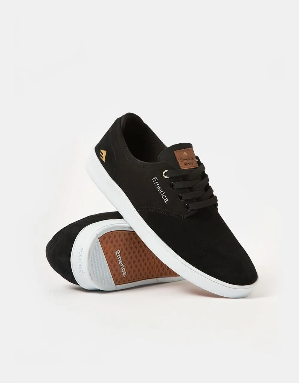 Emerica Romero Laced Skate Shoes - Black/White