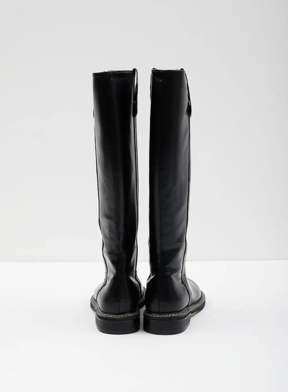 Faux Leather Knee High Boots CJ317