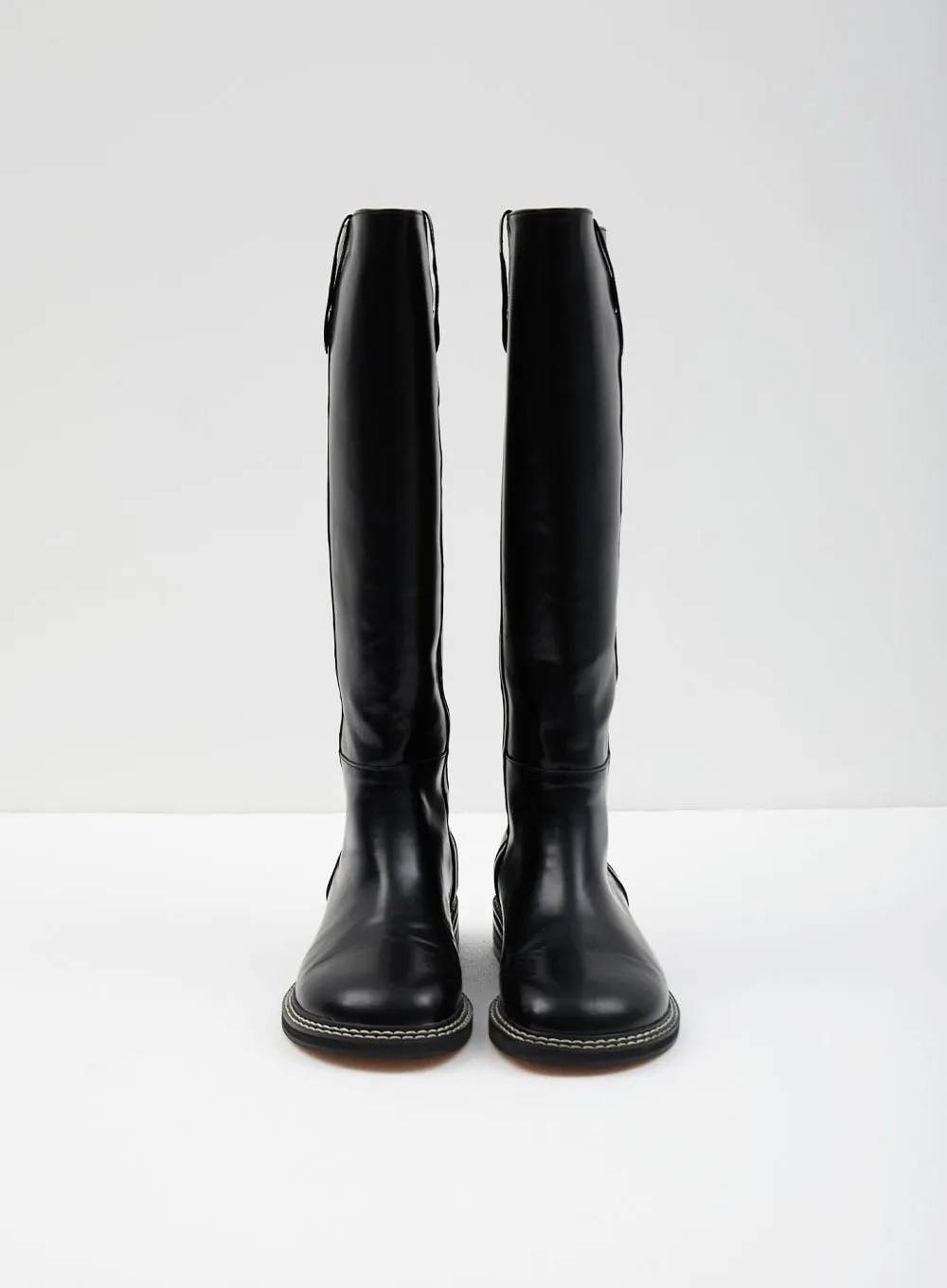 Faux Leather Knee High Boots CJ317