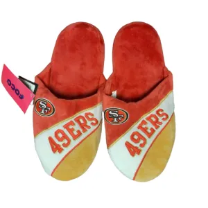 FOCO Men's NFL San Francisco 49ers Action Curve Slippers