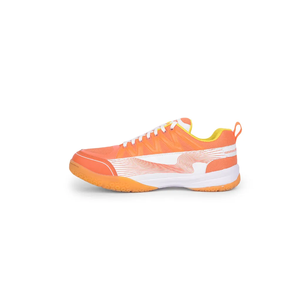 FREEDOM Sports Orange Badminton & PickleBall Shoes For Men GRIPPER-01 By Liberty