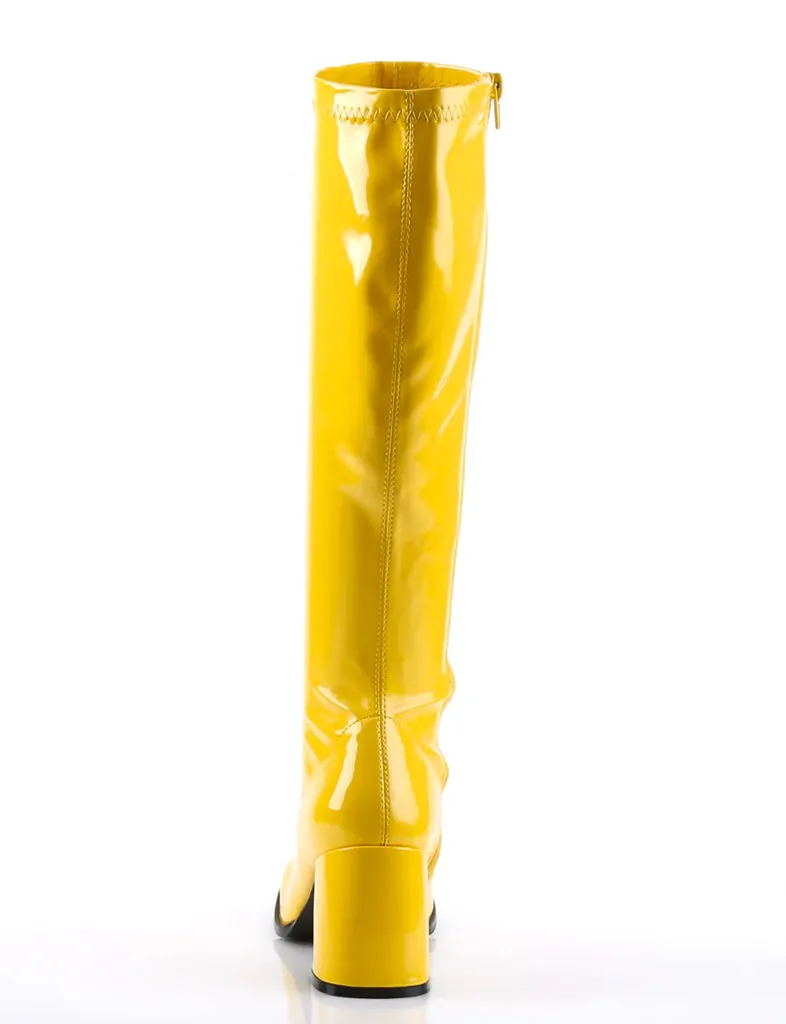 GOGO 300 BOOTS - YELLOW STRETCH ✰ PRE ORDER ✰