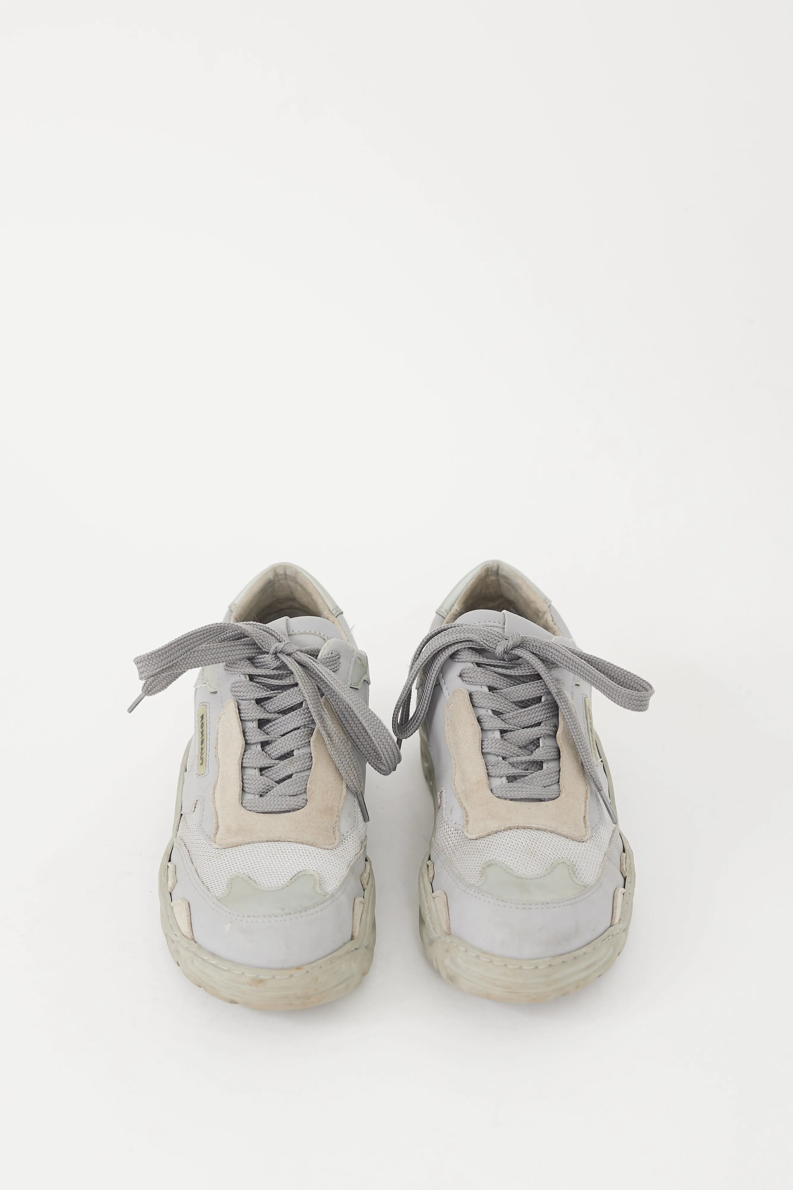 Grey Mesh & Leather Boccaccio Sneaker