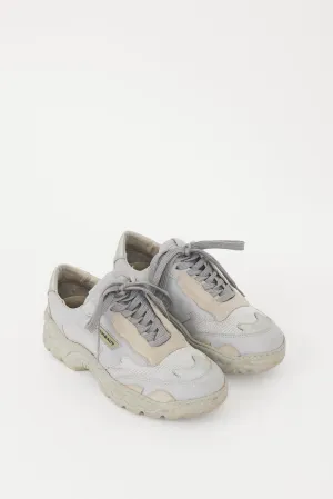 Grey Mesh & Leather Boccaccio Sneaker