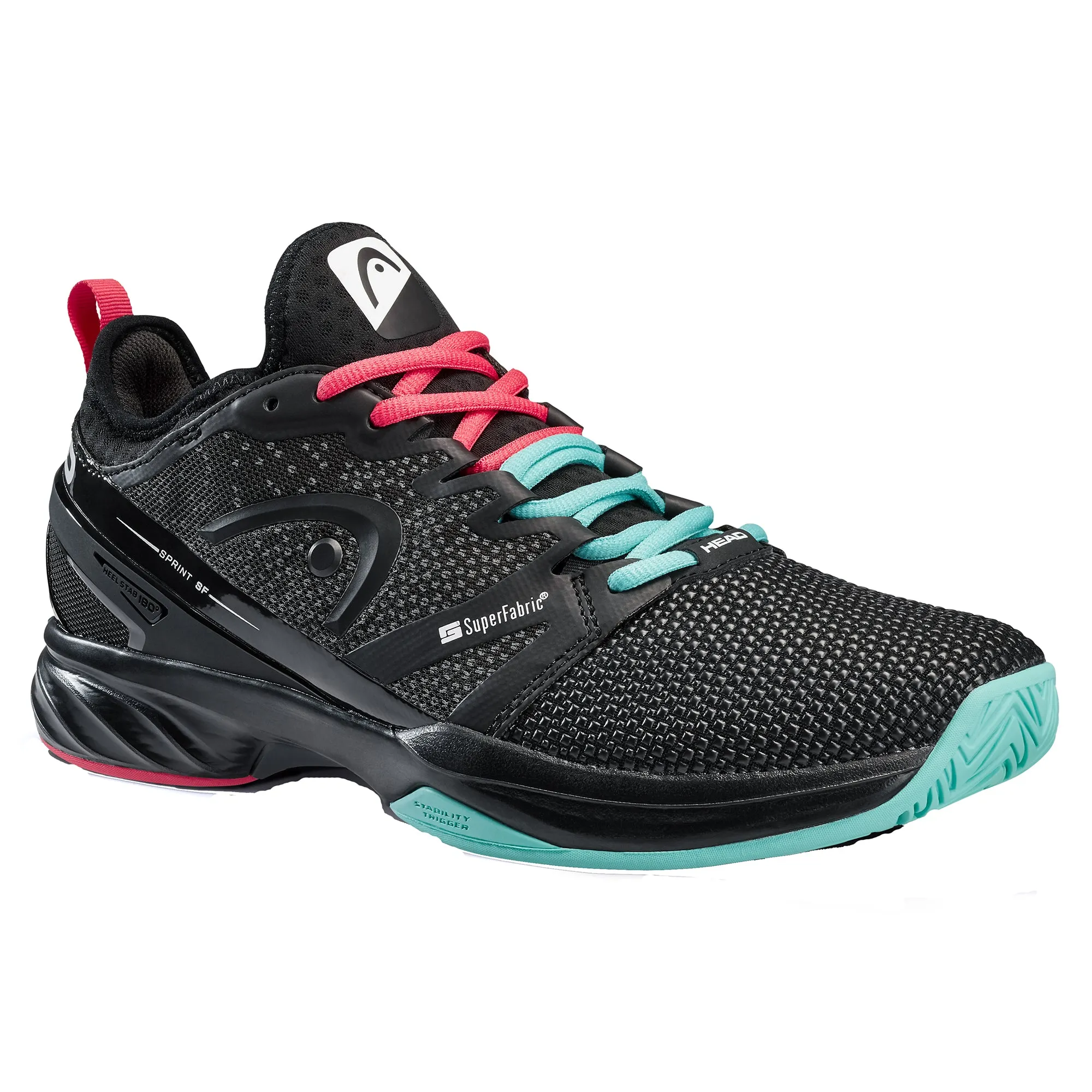 Head Sprint SF Black-Teal Mens Tennis Shoes