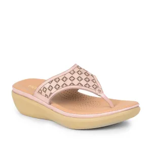 Healers Casual Pink Comfortable Heel Slipper For Women GIF-215 By Liberty