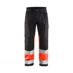 High&#x20;Vis&#x20;Trouser&#x20;With&#x20;Stretch&#x20;1551&#x20;Zwart&#x2F;High&#x20;Vis&#x20;Rood&#x20;-&#x20;Bl&#xE5;kl&#xE4;der