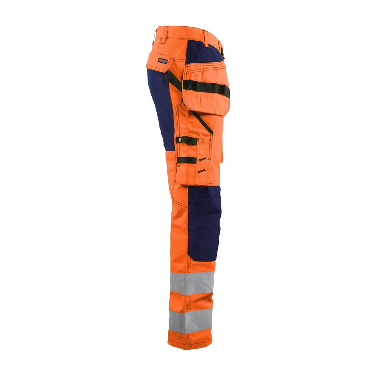 High&#x20;Vis&#x20;Trousers&#x20;With&#x20;Stretch&#x20;1552&#x20;High&#x20;Vis&#x20;Oranje&#x2F;Marine&#x20;-&#x20;Bl&#xE5;kl&#xE4;der