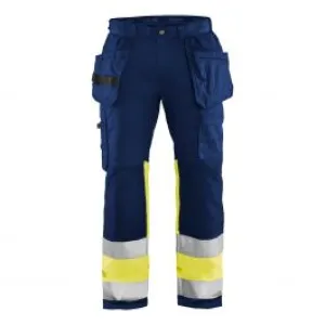 High&#x20;Vis&#x20;Trousers&#x20;With&#x20;Stretch&#x20;1558&#x20;Marine&#x2F;High&#x20;Vis&#x20;Geel&#x20;-&#x20;Bl&#xE5;kl&#xE4;der