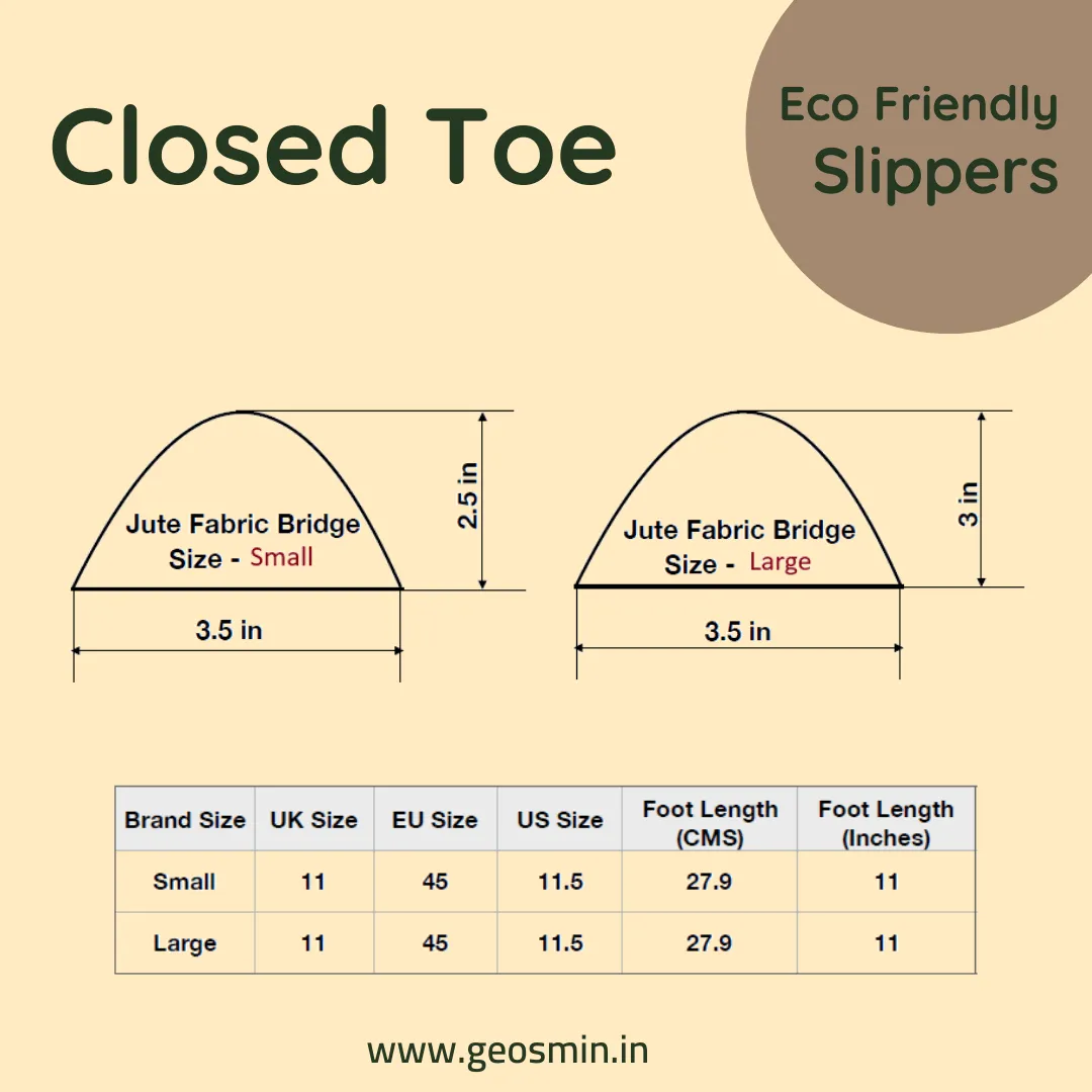 Indoor Slippers – Loofah | Closed Toe Slidders