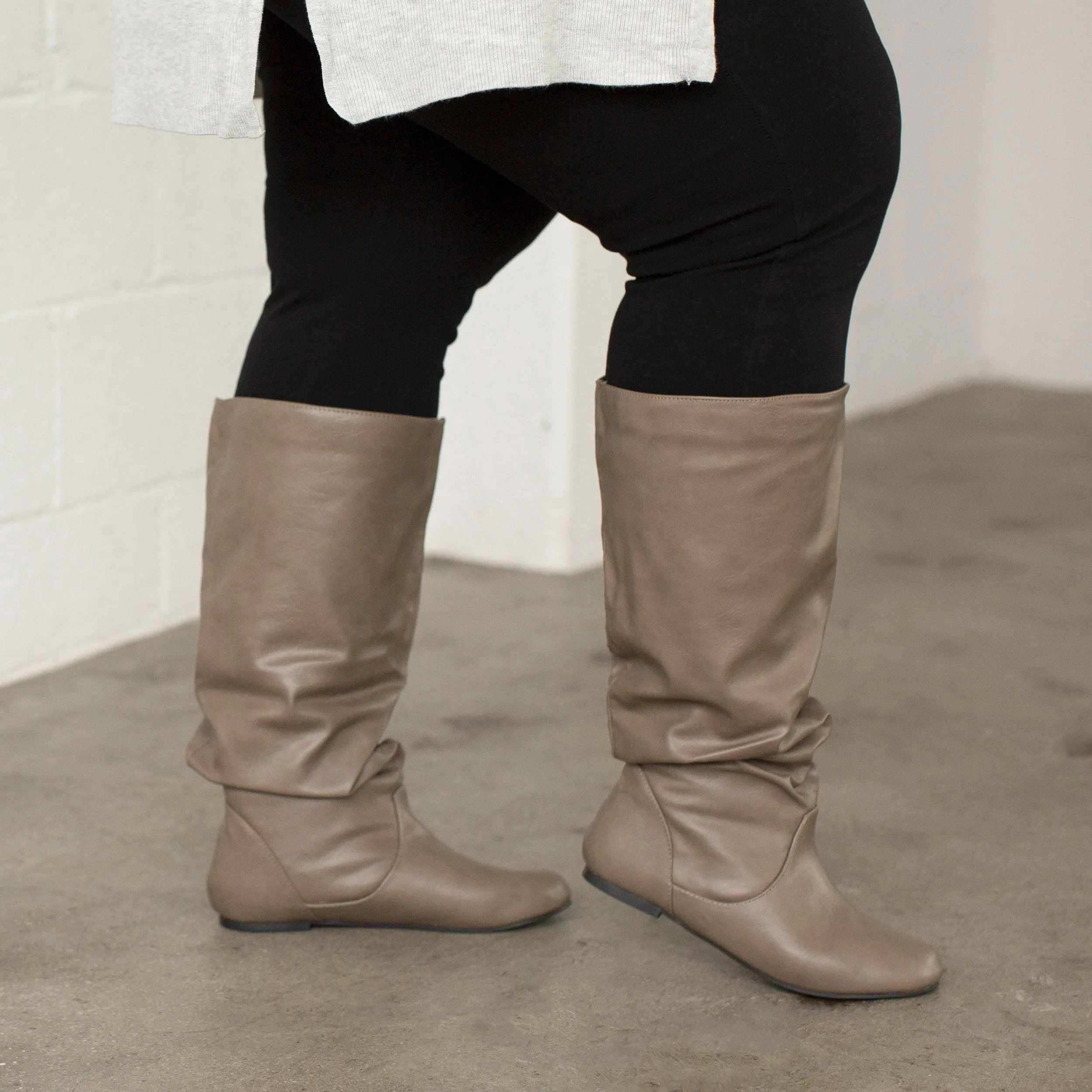 JAYNE KNEE HIGH BOOTS IN X-WIDE CALF