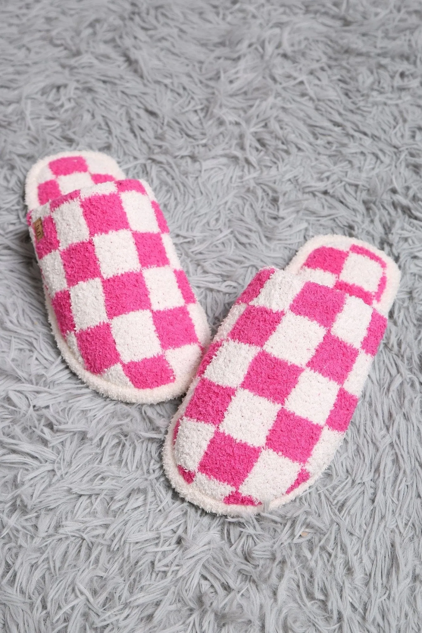 JCL4216 Super Lux Checkered Slippers