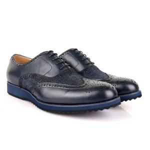 John Mendson Welted Classic Navy Blue Shoe