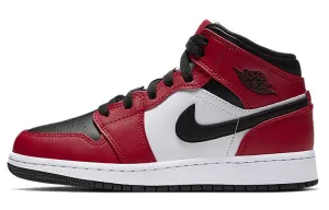 Jordan 1 Mid Chicago Black Toe Gym Red (GS)