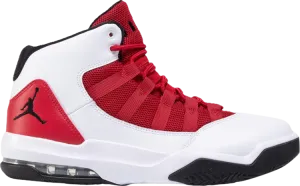 Jordan Max Aura White Gym Red sneakers, white