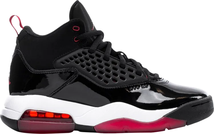 Jordan Maxin 200 GS Black Gym Red sneakers, black