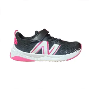 Kid's Dynasoft 545 Bungee Lace with Top Strap Black/Carnival Pink (10.5c-3Y)