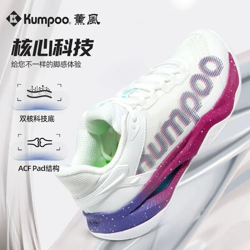 Kumpoo KH-G825 Badminton Shoes White/Purple/Blue