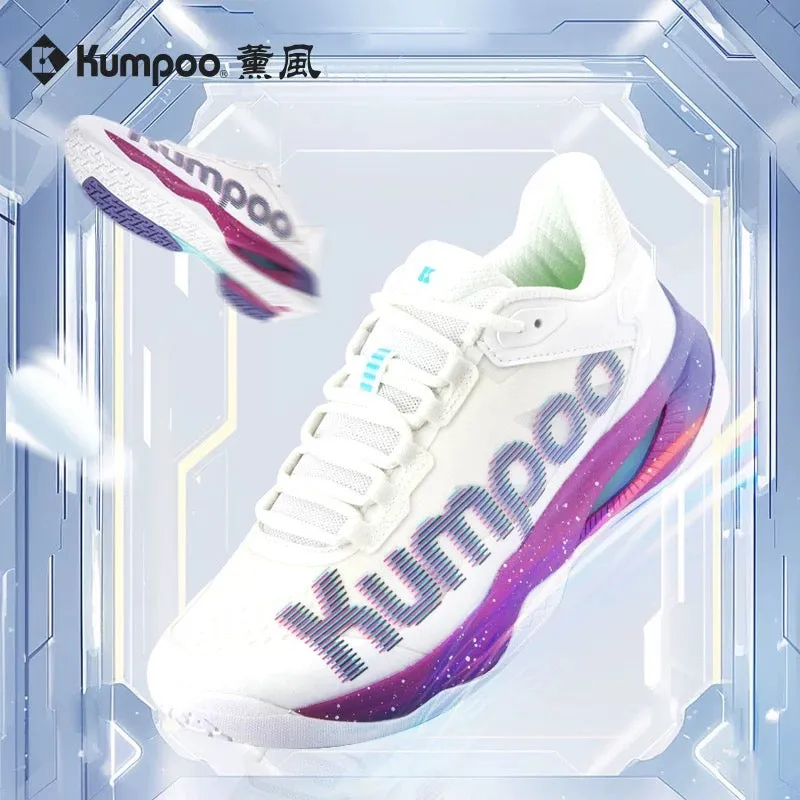 Kumpoo KH-G825 Badminton Shoes White/Purple/Blue