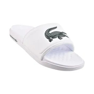 Lacoste Croco Dualiste 0922 CMA Men's Slides White/Dark Green