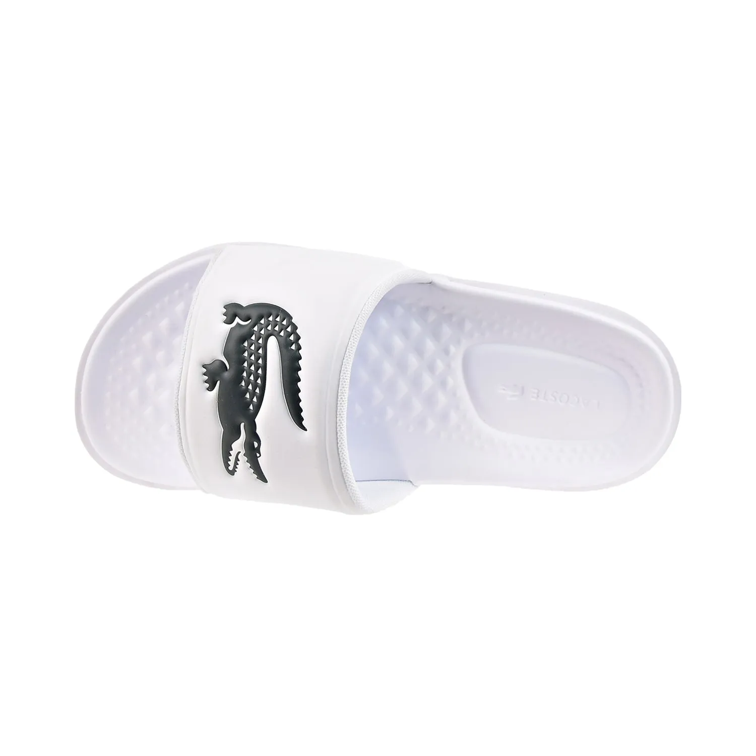 Lacoste Croco Dualiste 0922 CMA Men's Slides White/Dark Green