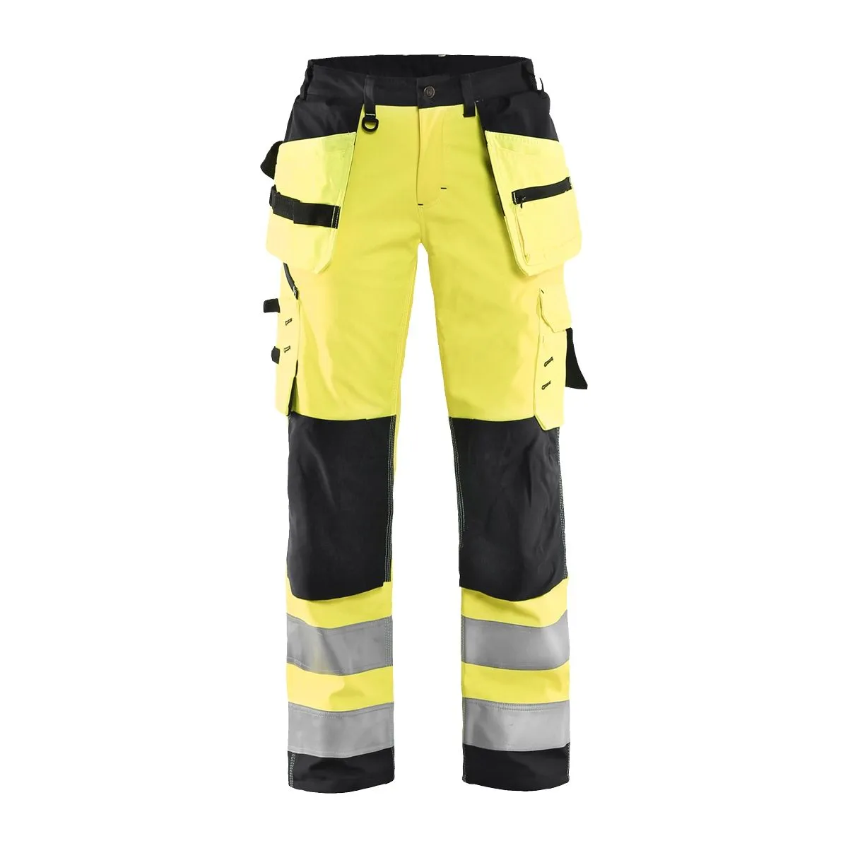 Ladies&#x20;High&#x20;Vis&#x20;Softshell&#x20;Trouser&#x20;7167&#x20;High&#x20;Vis&#x20;Geel&#x2F;Zwart&#x20;-&#x20;Bl&#xE5;kl&#xE4;der