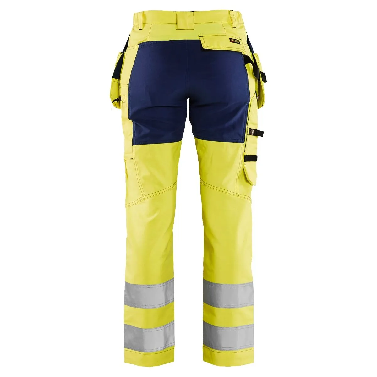 Ladies&#x20;High&#x20;Vis&#x20;Trousers&#x20;With&#x20;Stretch&#x20;7163&#x20;High&#x20;Vis&#x20;Geel&#x2F;Marineblauw&#x20;-&#x20;Bl&#xE5;kl&#xE4;der