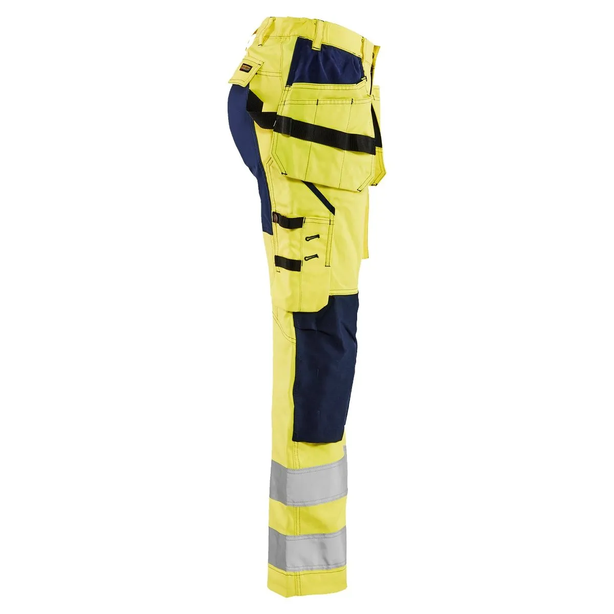 Ladies&#x20;High&#x20;Vis&#x20;Trousers&#x20;With&#x20;Stretch&#x20;7163&#x20;High&#x20;Vis&#x20;Geel&#x2F;Marineblauw&#x20;-&#x20;Bl&#xE5;kl&#xE4;der