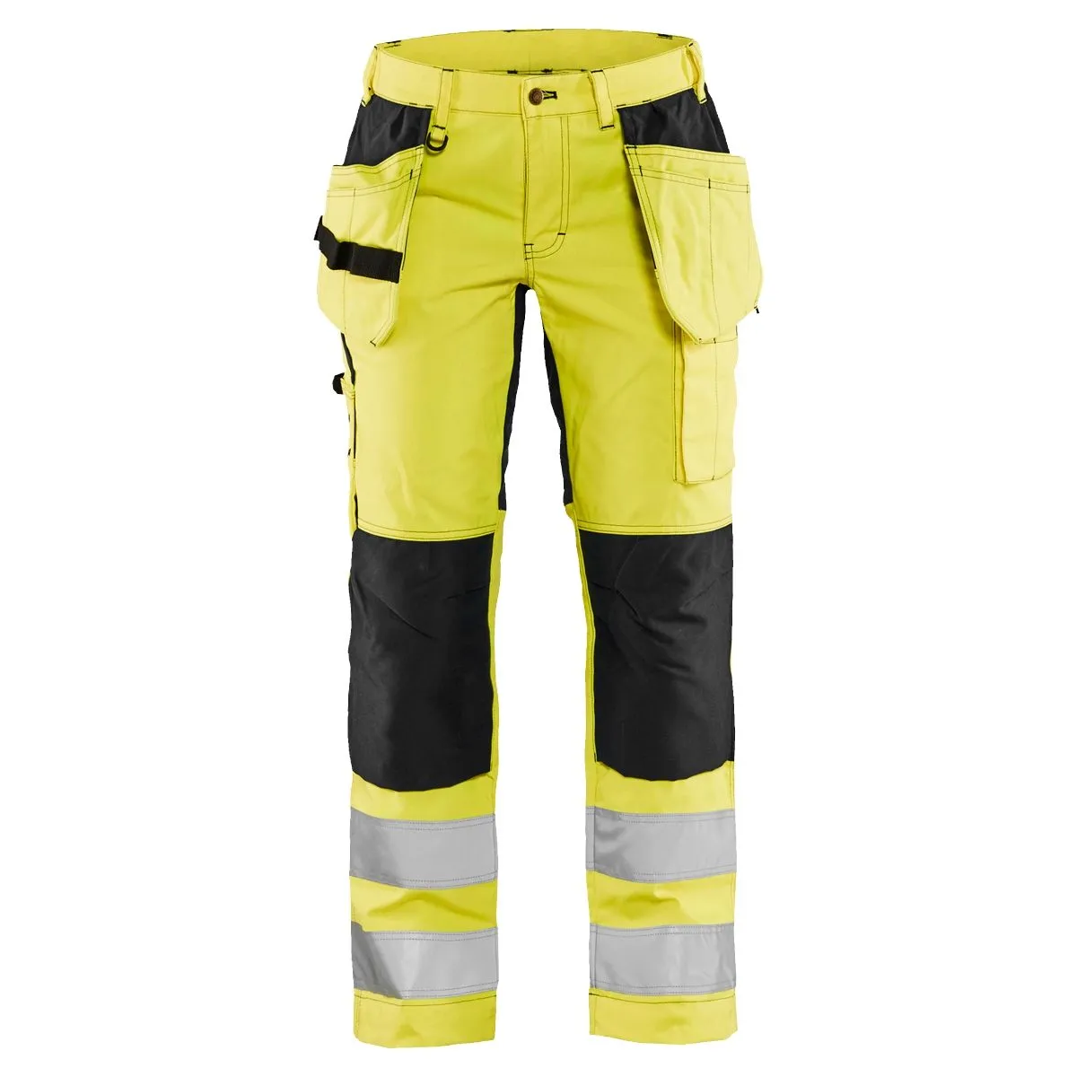 Ladies&#x20;High&#x20;Vis&#x20;Trousers&#x20;With&#x20;Stretch&#x20;7163&#x20;High&#x20;Vis&#x20;Geel&#x2F;Marineblauw&#x20;-&#x20;Bl&#xE5;kl&#xE4;der