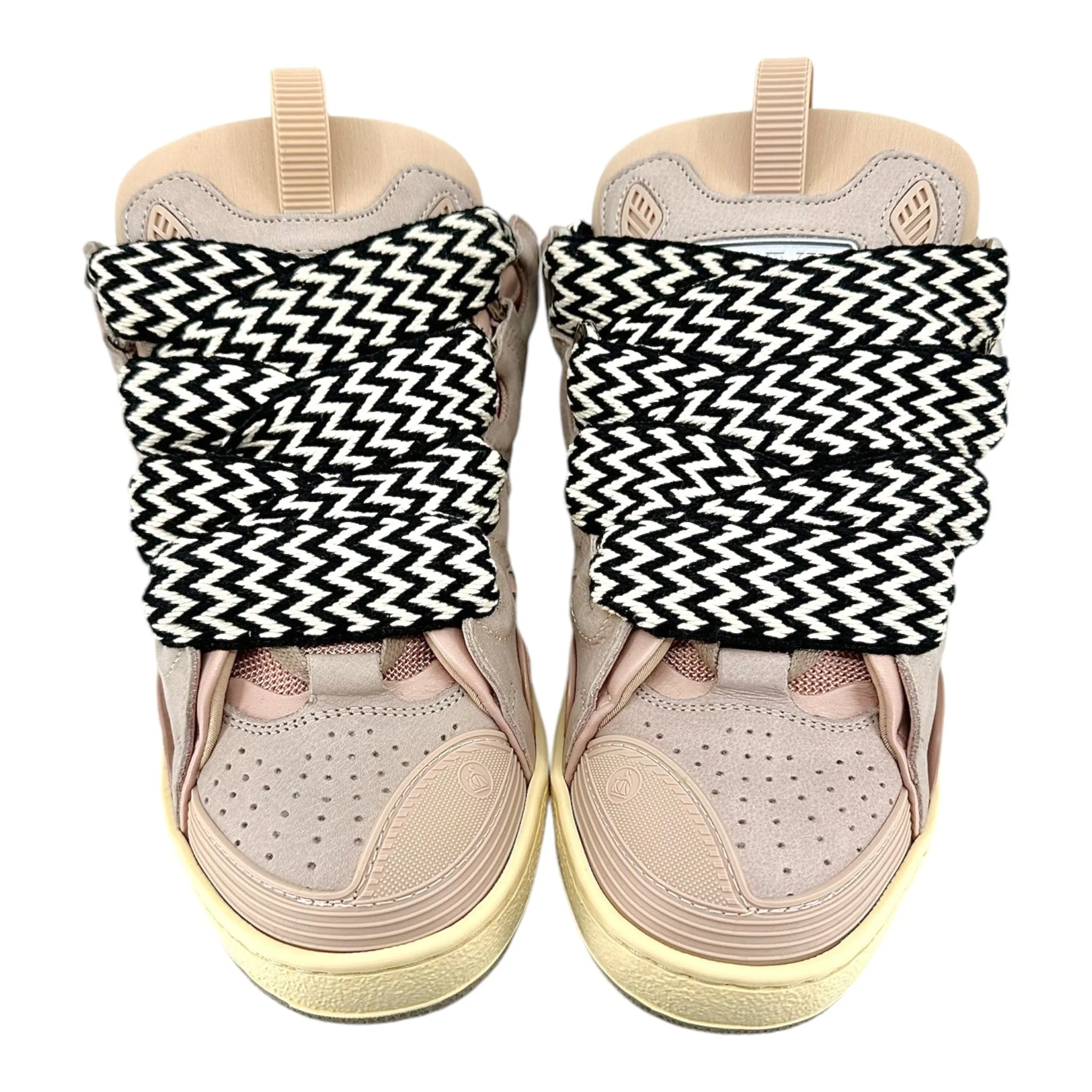 Lanvin Leather Curb Sneaker Pale Pink