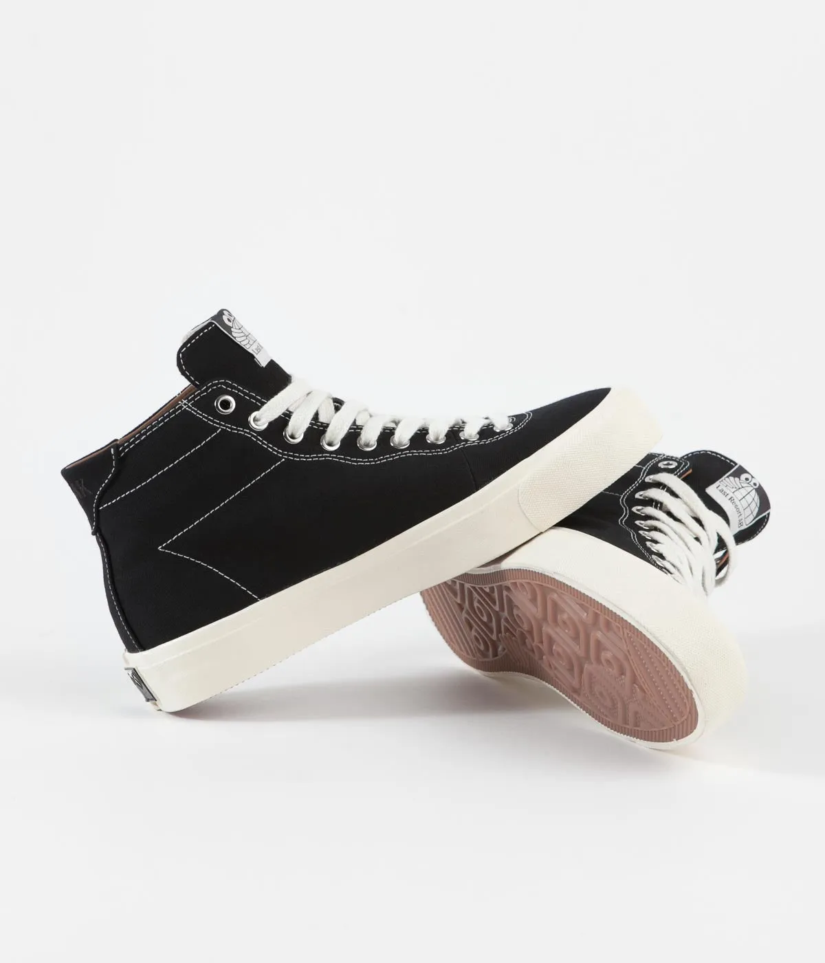 Last Resort AB VM001 Canvas Hi Shoes - Black / White