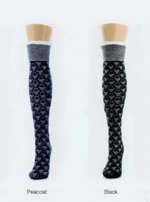 Legmogue Mini Diamond Sherpa Lined Knee Length Lounge Sock