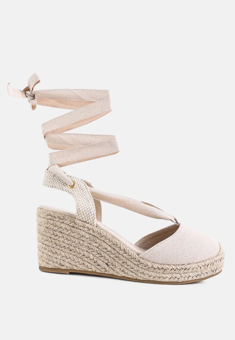 Little Mary Strappy Wedge Heel Sandals