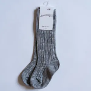 Little Stocking Co Knee High Socks - Gray