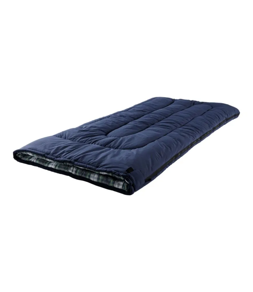 L.L.Bean Flannel Lined Camp Sleeping Bag, 0°