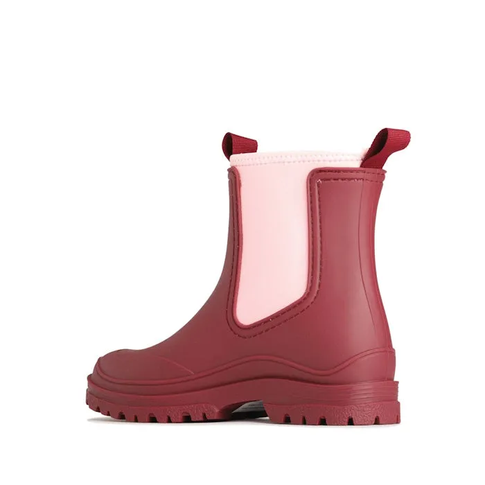 Los Cabos Amelia Berry Ankle Rain Boot Waterproof