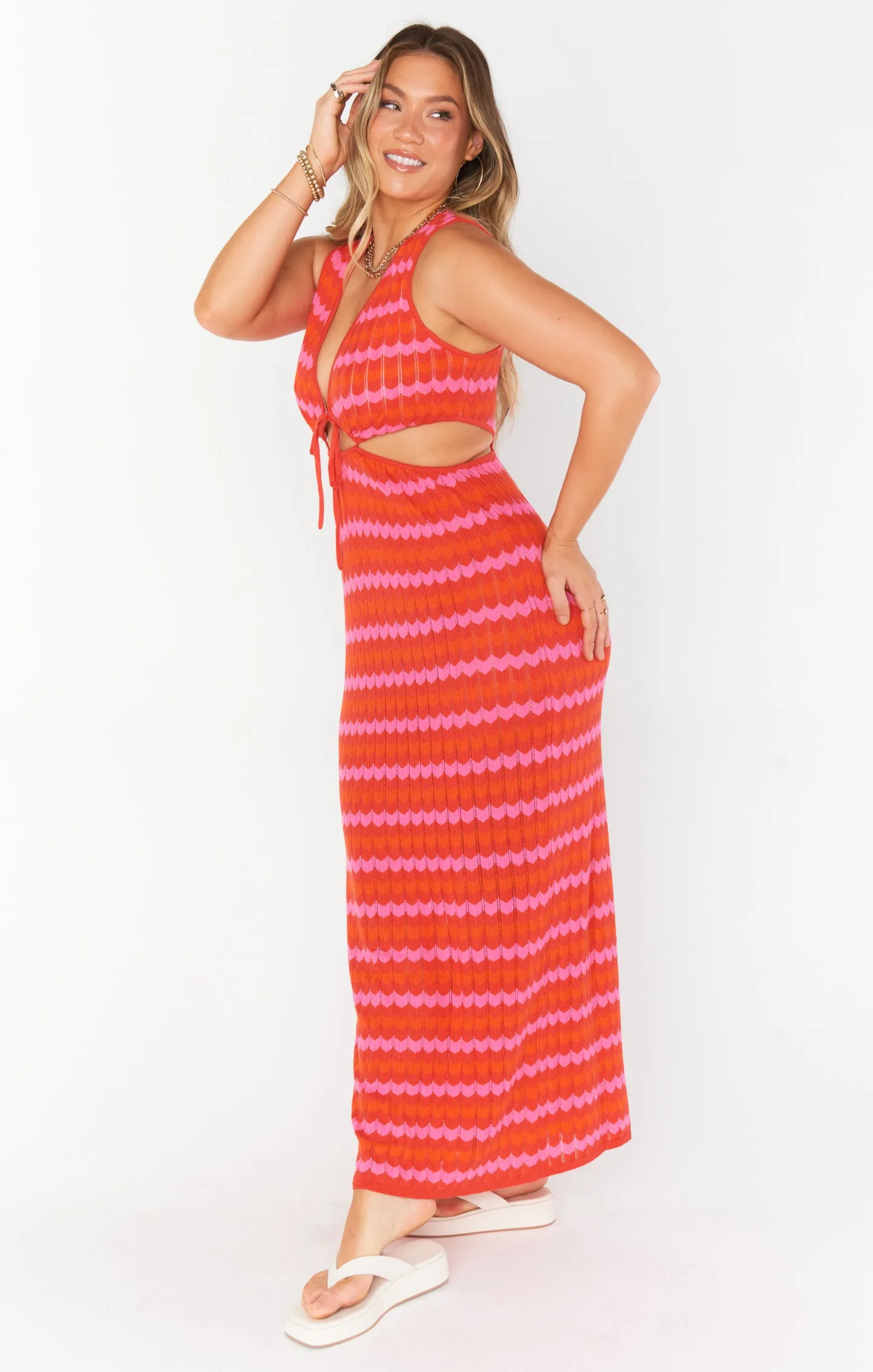 Maizy Cut Out Dress ~ Paradise Island Knit